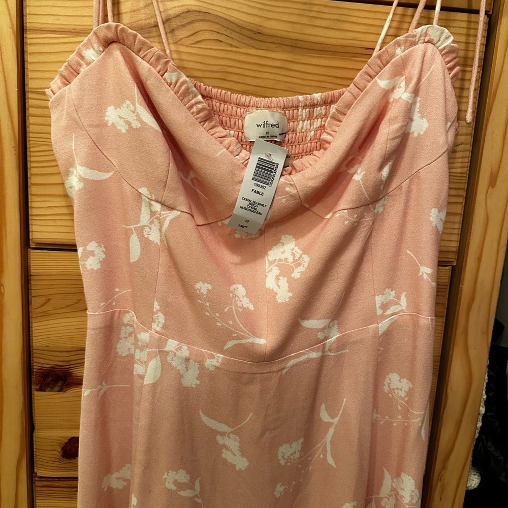 Aritzia Pink Floral Dress - Picture 5 of 5